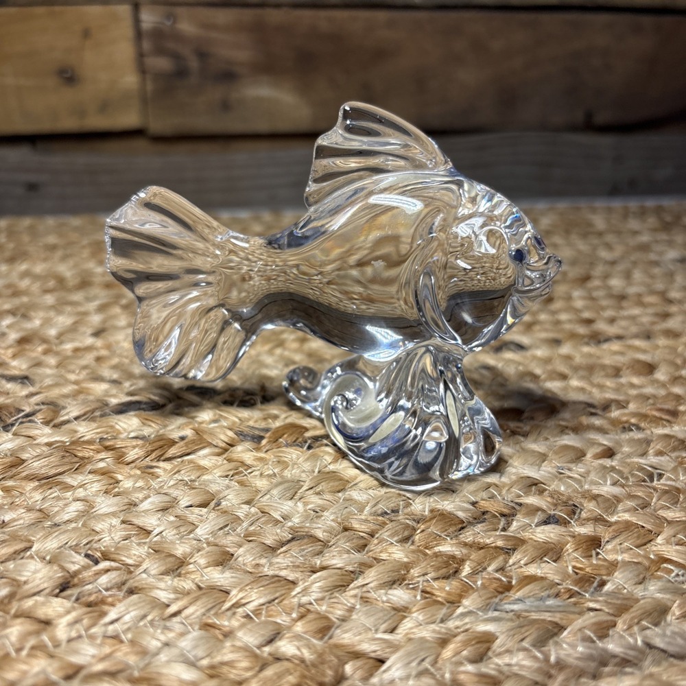 Princess House Pets 24% Lead Crystal Goldfish Figurine Germany